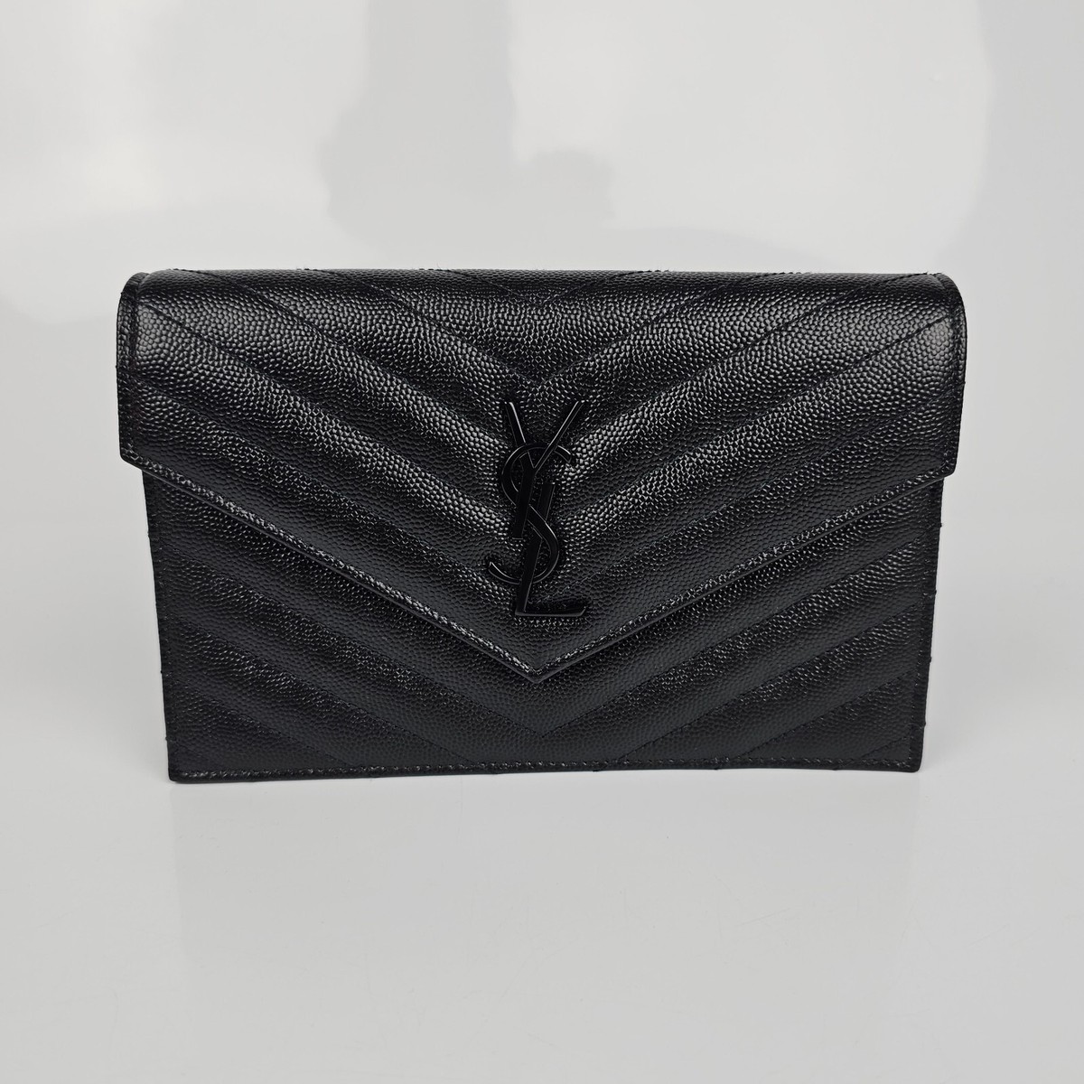 ysl envelope chain wallet black