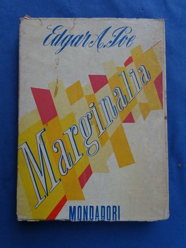 EDGAR ALLAN POE-MARGINALIA-PREF. L. BERTI-MONDADORI 1949-PRIMA ED. ITALIANA - 第 1/2 張圖片