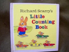 2 Richard Scarry's Books Little Counting Book Hardcover ABC's Softcover
