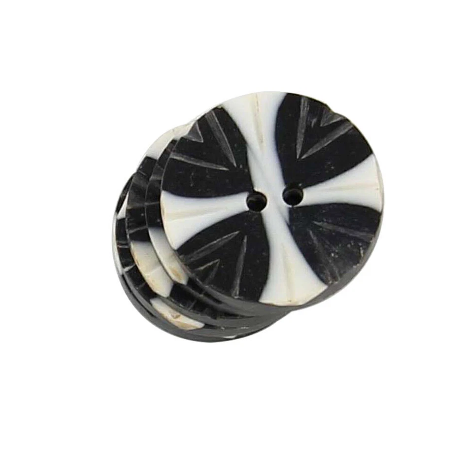 5 Pieces Real Horn Buttons Set, Blazers Suits Coats Natural Horn Blazer Buttons - Image 3 of 4