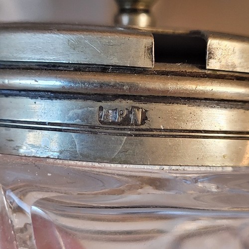 EPNS Glass & Silver Plate Cruet Set of 6 in Caddy Antique - Picture 16 of 16