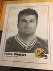 Green Bay Packers Frank Winters signature autograph photo