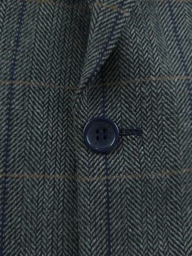 Marc Darcy DX7 Mens Charcoal 3 Piece Tweed Suit Jacket 48R / Pants 40 in - Picture 15 of 24