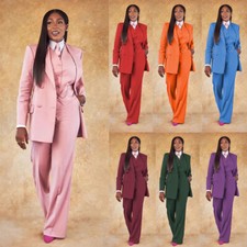 Trajes de mujer talla grande invitada boda graduación oficina dama ropa de trabajo a medida 3 piezas