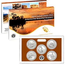 2014 S America the Beautiful National Parks ~ Mint Clad Proof Set with Box & COA