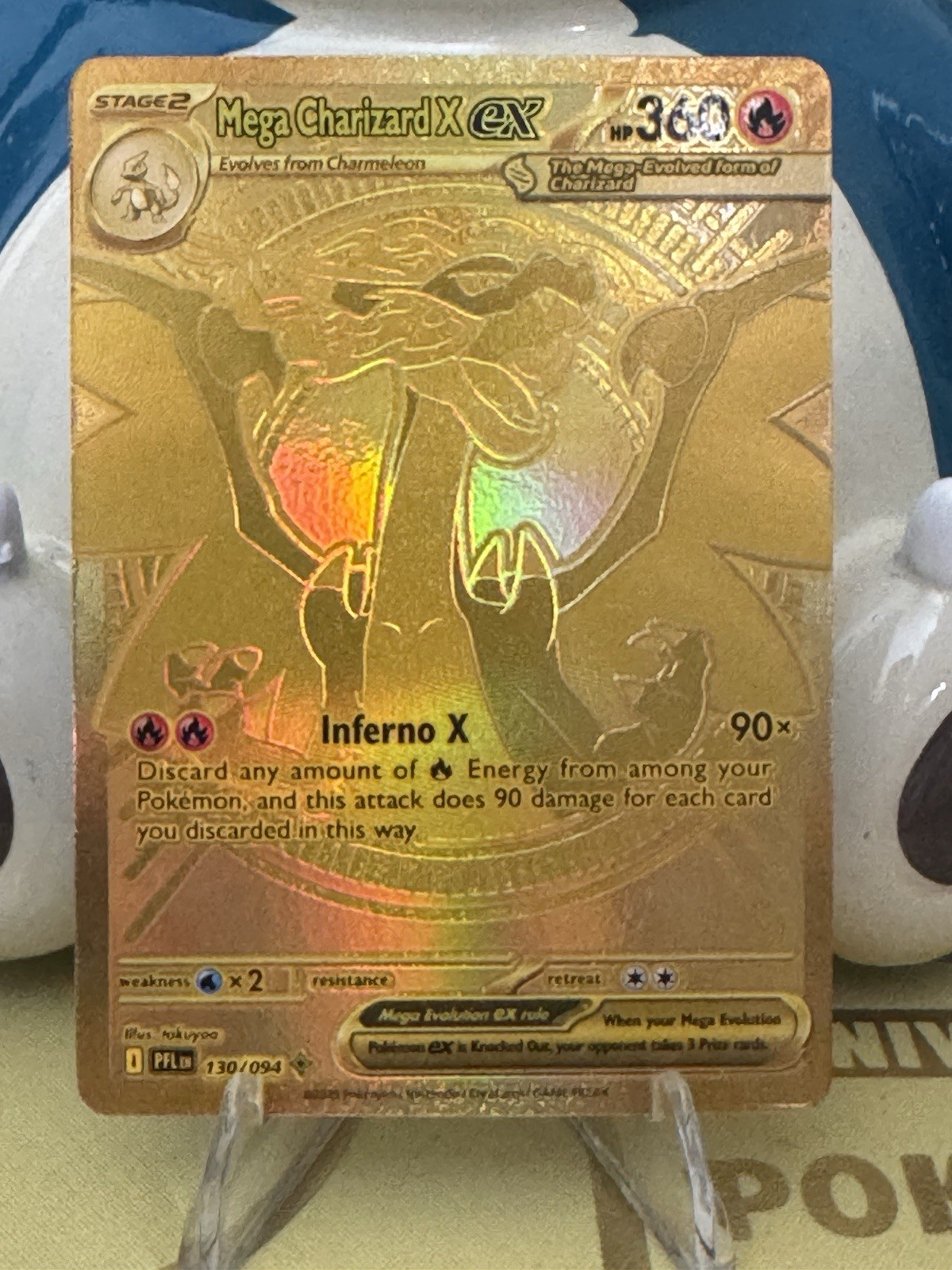 Pokemon Phantasmal Flames Mega Charizard X EX #130/094 Lightly Played