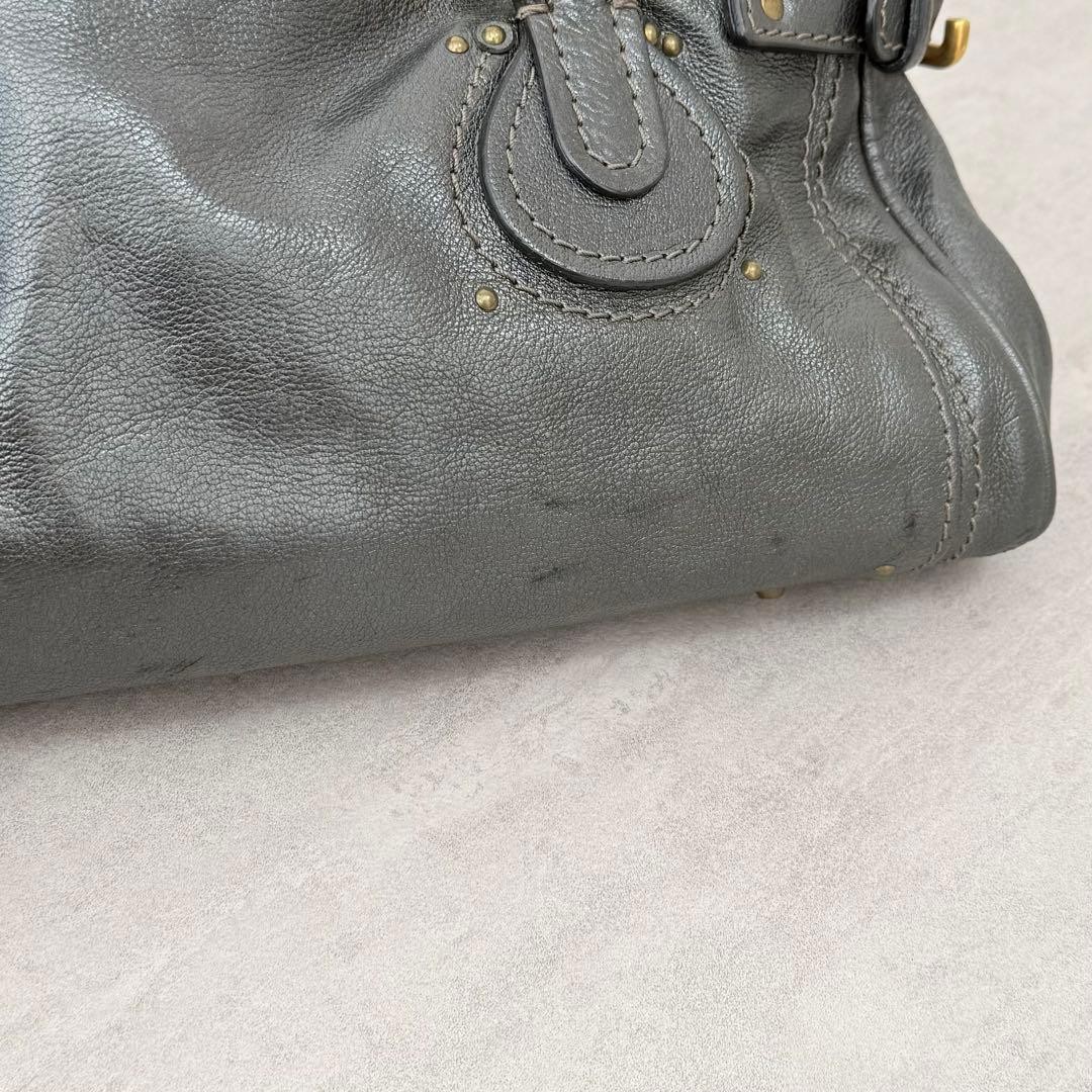バッグ y2k archive llic silver padlock bag Chloe Paddington Metallic Silver Leather Medium Handbag Padlock