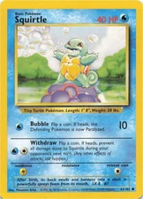 Pokemon - Squirtle #063/102 - Base Set Common