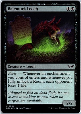 Balemurk Leech Foil C Duskmourn: House of Horror 84 NM