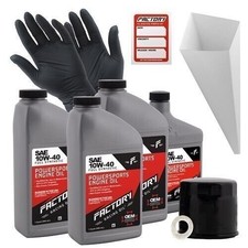 Factory Racing Parts 10W40 3.5 qt Oil Change Kit For Suzuki AN650, TL1000S 49.13 per gallon