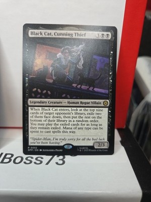 Black Cat, Cunning Thief Marvel's Spider-Man Regular + R 0124 FREE CARD