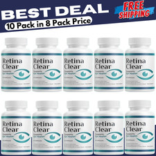 10-Pack Retina Clear Capsules, RetinaClear Supports Eye Health - 600 Capsules