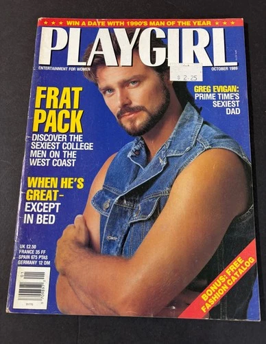 VINTAGE PLAYGIRL MAGAZINE OCTOBER 1989 GAY INTEREST