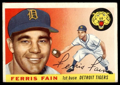 1955 Topps Ferris Fain Detroit Tigers #11