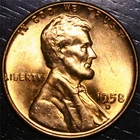 1958 D Lincoln Wheat Penny 1c US Coin Denver Mint BU Uncirculated