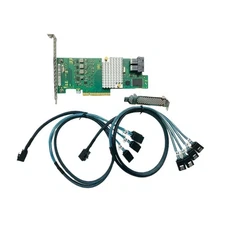 9300-8I 12Gbps HBA IT Mode ZFS FreeNAS unRAID+2*SFF-8643 SATA Cable US