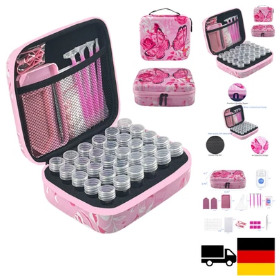LIRUNQIU Diamond Painting Zubehör Boxen, 30 Stück Diamant Painting Aufbewahrungsbox Kits