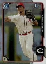 2015 Bowman Draft Blake Trahan #43 Chrome Refractors Cincinnati Reds 16M