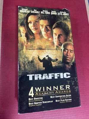 Traffic VHS Micheal Douglas Dan Is Quad Benicio. Rare Catherine Zeta Jones  2003