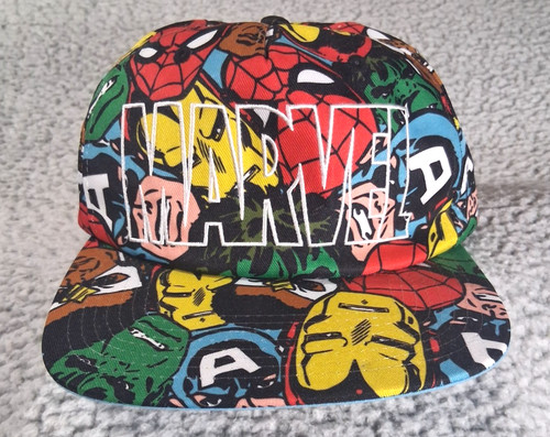 Marvel Heroes Avengers Hulk Iron Man Spider Man Flat Brim Snapback Cap Bioworld
