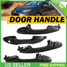 Exterior Door Handle Black For 2014-2019 Toyota Corolla Front Rear Left Right