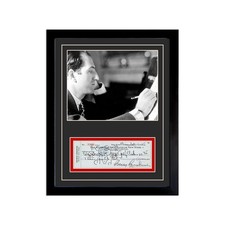 George Gershwin Signed Cancelled Check Framed Display