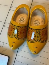 Farmer Clogs Yellow Dutch Shoes Wooden Traditional Holland New 12cm /18