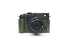 X-Pro3 Camera Case, Handmade Genuine Real Leather Half Camera Case Bag Cover ...