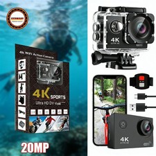 Action Kamera 4K Sport Camera WiFi Helmkamera Wasserdichte Unterwasser Kamera
