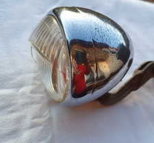 Helios Fahrradscheinwerfer Oldtimer 50-er Jahre mit zeitgenössigem Halter