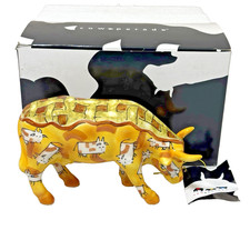 Figurina regalo Cow Parade #7332 Peach Cowbler 2004 Westland con scatola ed etichetta