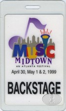 DESTINY'S CHILD OUTKAST 1999 Laminated Backstage Pass Beyonce Iggy Pop