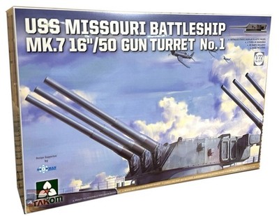 Takom 1:72 USS MIssouri Mk.7 16''/50 Gun Turret No. 1 5015