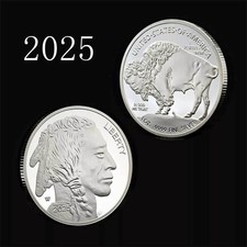 Silver Bullion Uncirculated Commemorative American Bison 2025 Coin 1oz 12.99 per troy oz