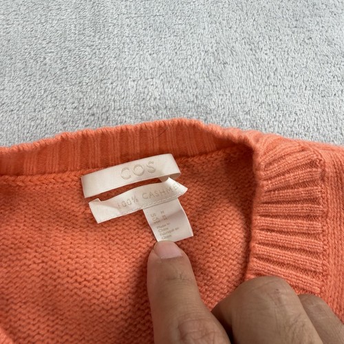 COS 100% Kaschmir Pullover Herren Medium Rundhals Pulli Grobstrick Langarm - Bild 5 von 9