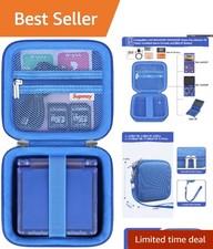 Retro Game Console Hard Case with Mesh Pocket - Fits GBA SP & Accessories