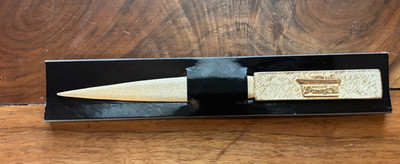 Norwegian Lines Caribbean Cruises Skyward Gold Color Letter Opener 8''