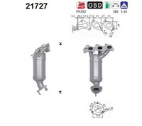 Katalysator As 21727 FüR Opel Corsa X01 Agila H00 S07 F08 F68 L08 L68 12V