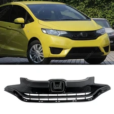 Full Black Front Upper Grille For 2015 2016 2017 Honda Fit Grill 71120T5RA10 LX