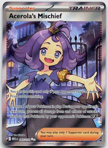 Acerola's Mischief 165/132 ME01: Mega Evolution POKEMON TCG Ultra Rare