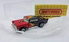Vintage Matchbox MB4 '57 Chevy Boxed Diecast Flames Tempa MINT FREE Display Box