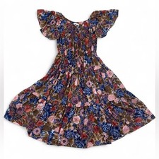 Vintage Boho Retro Festival Feminine Sheer Floral Dress Bohemian Coquette Girly