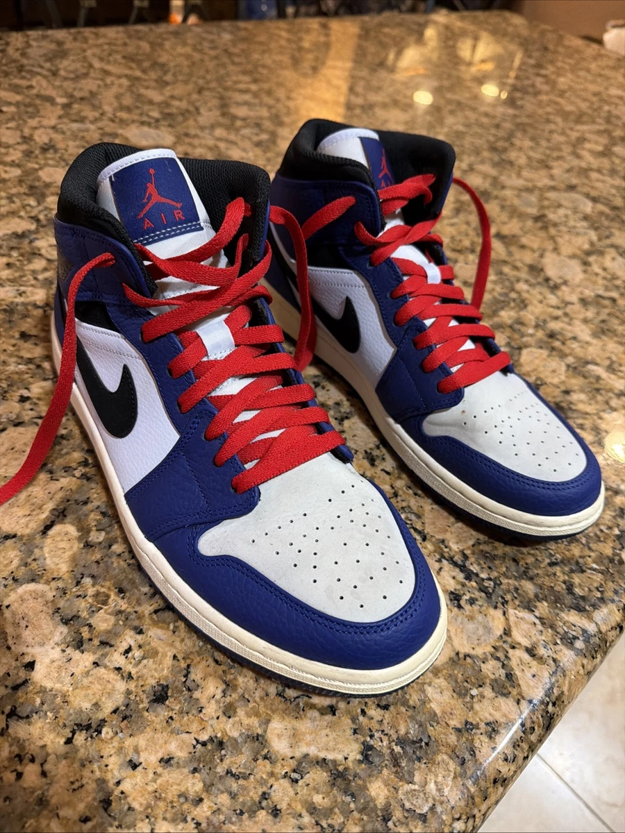 Air Jordan 1 Retro Mid SE Deep Royal Blue Shoes Sneakers 852542-400 Size 9.5 s-l400.jpg main image 4