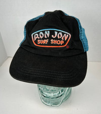Ron Jon Surf Shop YOUTH Adjustable Snapback Mesh-Back Hat Cap, Black/Blue