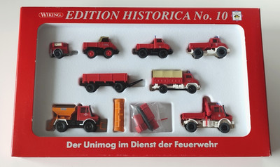 Wiking H0 PMS 81-46   Feuerwehr Unimog   Edit.Historica 10     Neu + Unbespielt!