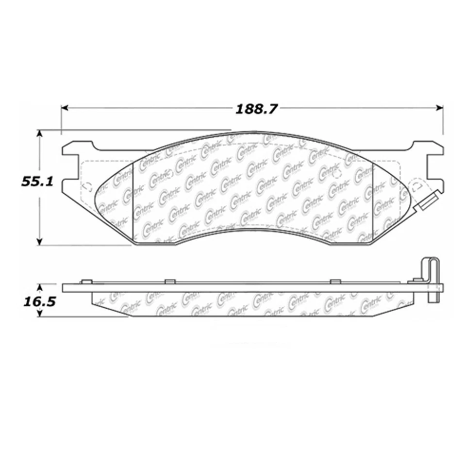 Fits 1998-1998 Dodge B1500 Front Disc Brake Pad Set Disc Brake Rotor - Image 3 of 4
