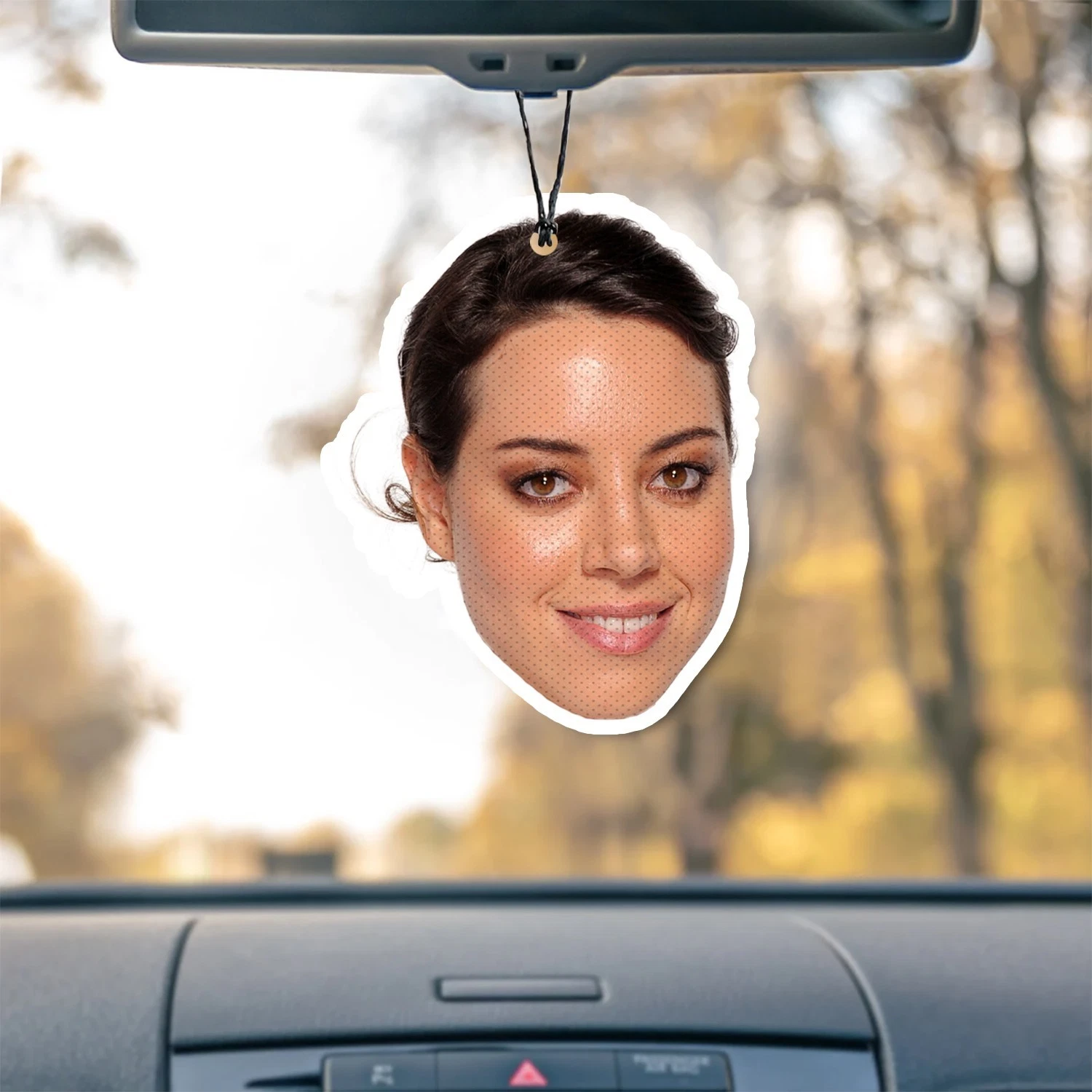 Aubrey Plaza Unscented Hanging Car Air Freshener Freshie