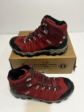 Women  s Oboz Bridger Mid B Waterproof Rio Red Hiking Boots Leather Sz 10.5 New