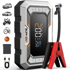 15000A Car Jump Starter Power Bank With Air Compressor Battery Booster LEDLight