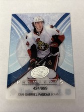 2013-14 Upper Deck Ice Premiers #59 JEAN-GABRIEL PAGEAU Rookie Card /999 Senator. rookie card picture